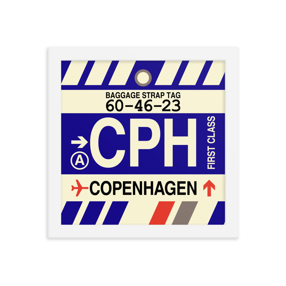 Travel-Themed Framed Print • CPH Copenhagen Souvenir • YHM Designs - Image 11