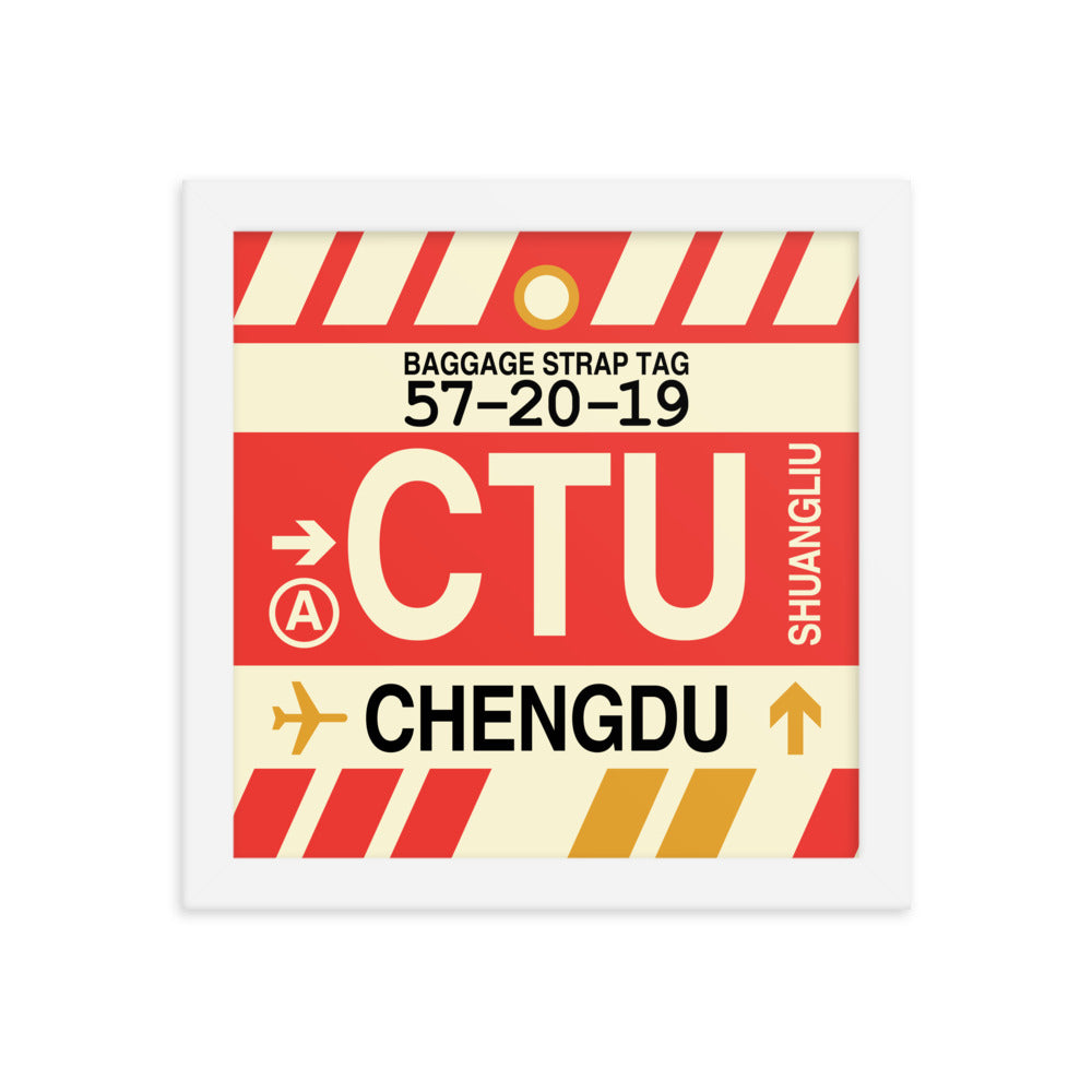Travel-Themed Framed Print • CTU Chengdu Souvenir • YHM Designs - Image 11
