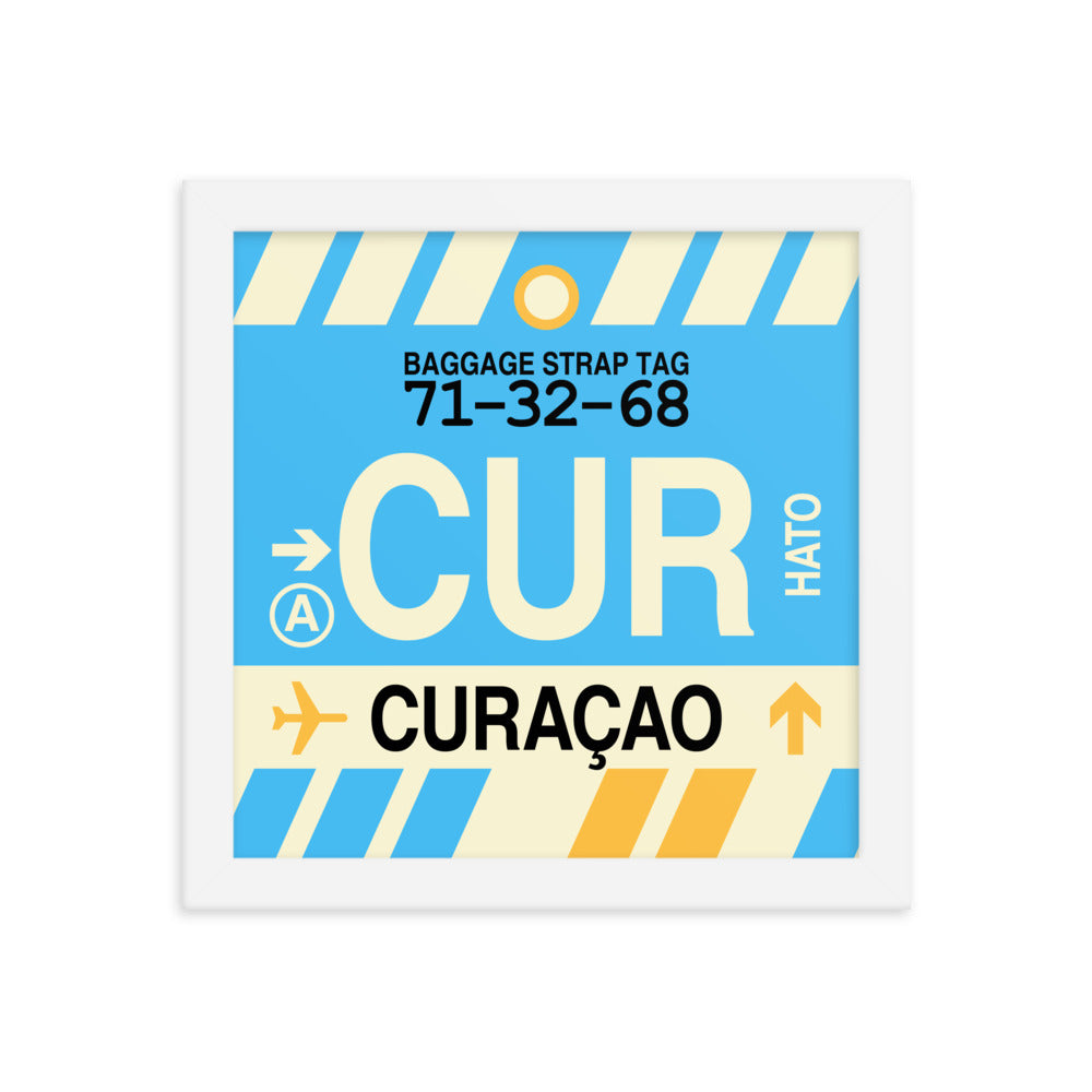 Travel-Themed Framed Print • CUR Curaçao Souvenir • YHM Designs - Image 11