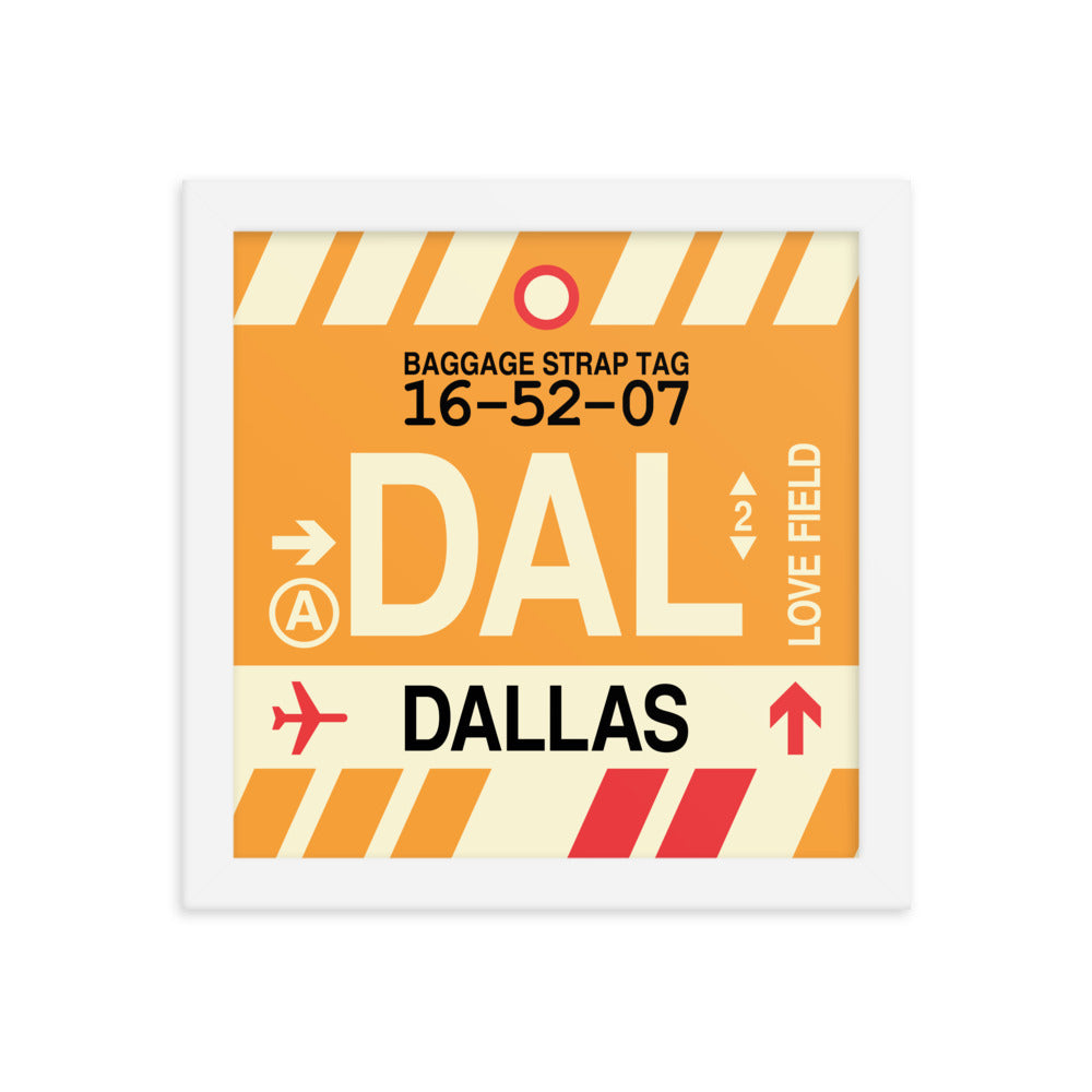 Travel-Themed Framed Print • DAL Dallas • YHM Designs - Image 11