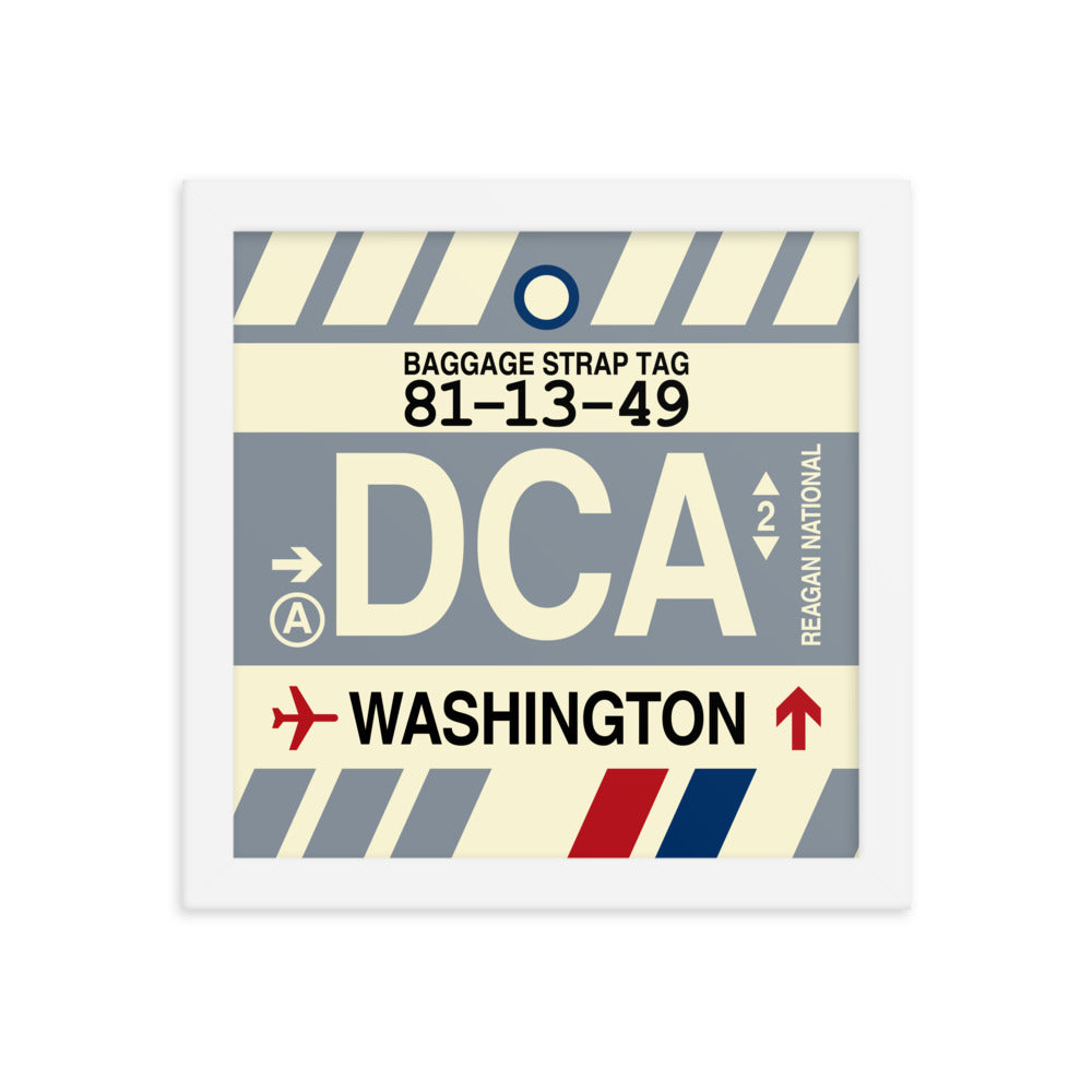 Travel-Themed Framed Print • DCA Washington Souvenir • YHM Designs - Image 11