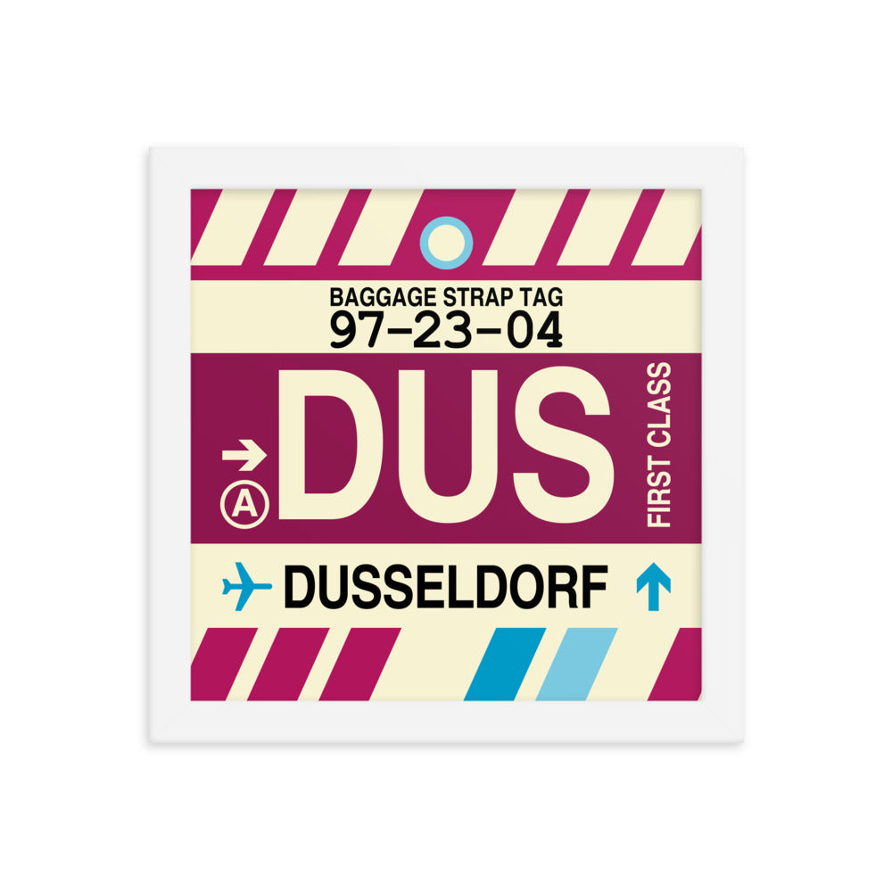 Travel-Themed Framed Print • DUS Dusseldorf Souvenir • YHM Designs - Image 11