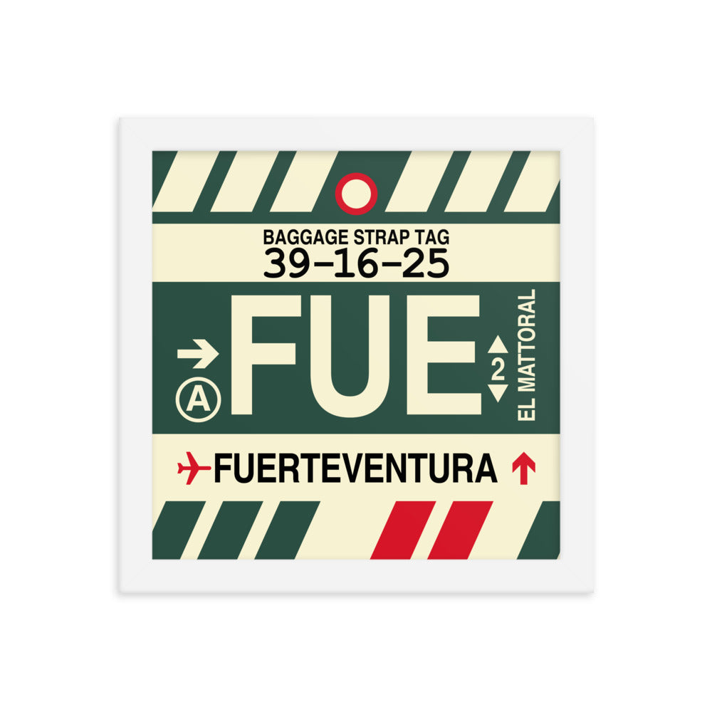 Travel-Themed Framed Print • FUE Fuerteventura Souvenir • YHM Designs - Image 11