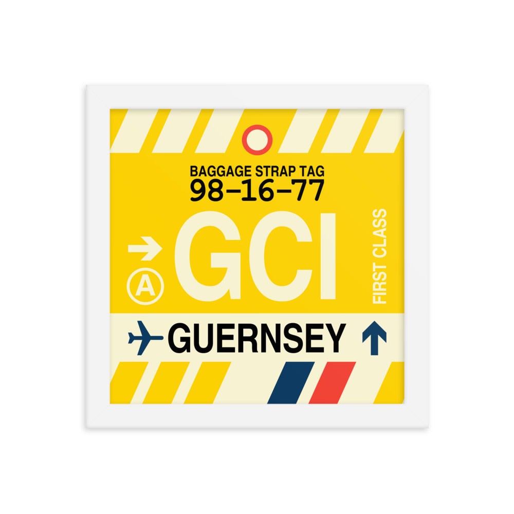 Travel-Themed Framed Print • GCI Guernsey Souvenir • YHM Designs - Image 11