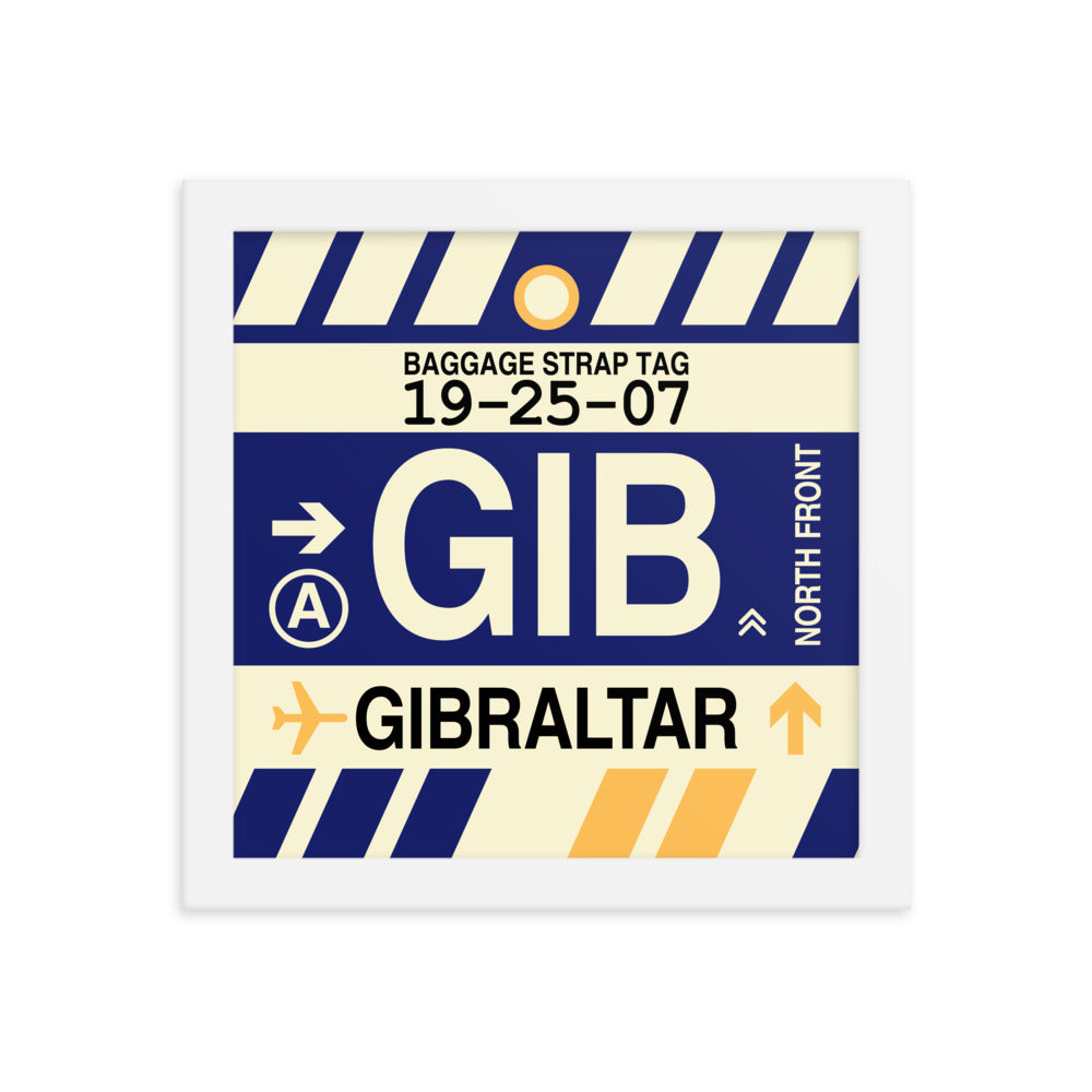 Travel-Themed Framed Print • GIB Gibraltar Souvenir • YHM Designs - Image 11
