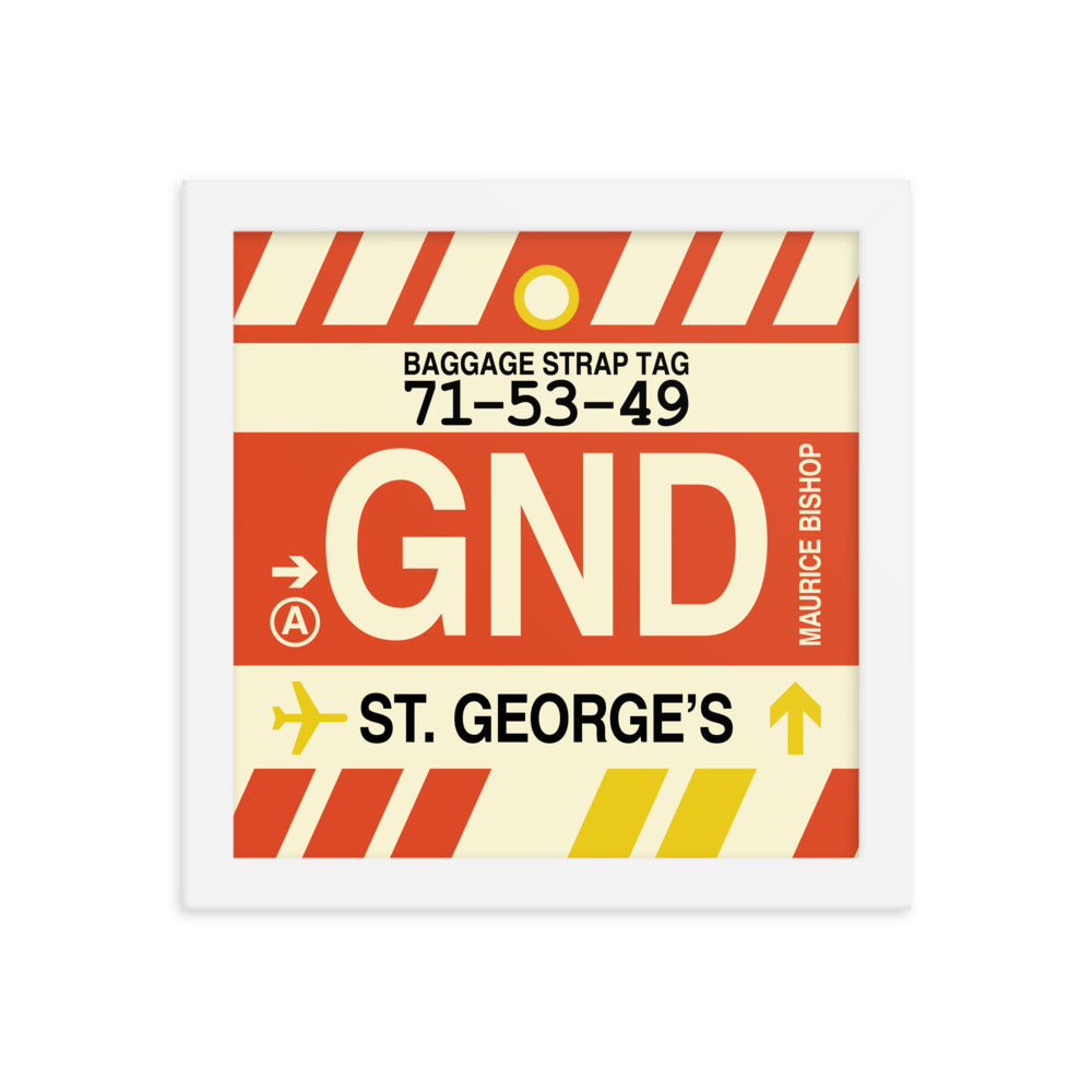Travel-Themed Framed Print • GND St. George's Souvenir • YHM Designs - Image 11