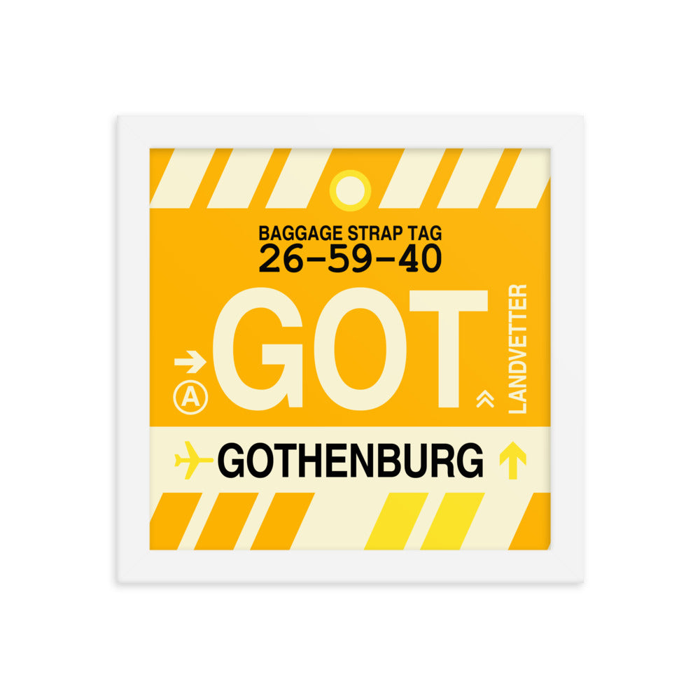 Travel-Themed Framed Print • GOT Gothenburg Souvenir • YHM Designs - Image 11