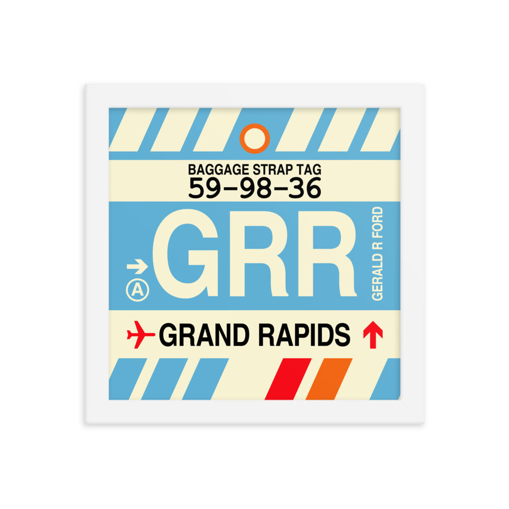Travel-Themed Framed Print • GRR Grand Rapids Souvenir • YHM Designs - Image 11
