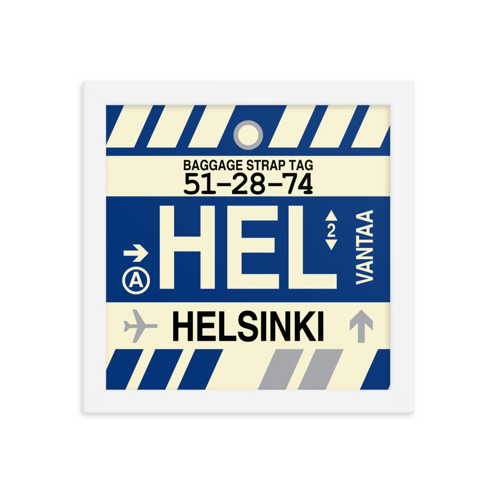 Travel-Themed Framed Print • HEL Helsinki Souvenir • YHM Designs - Image 11