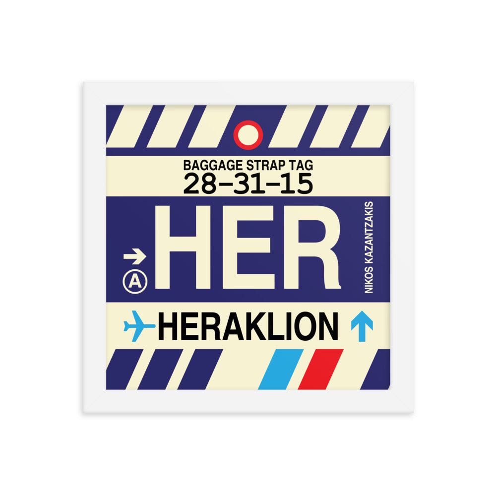 Travel-Themed Framed Print • HER Heraklion Souvenir • YHM Designs - Image 11