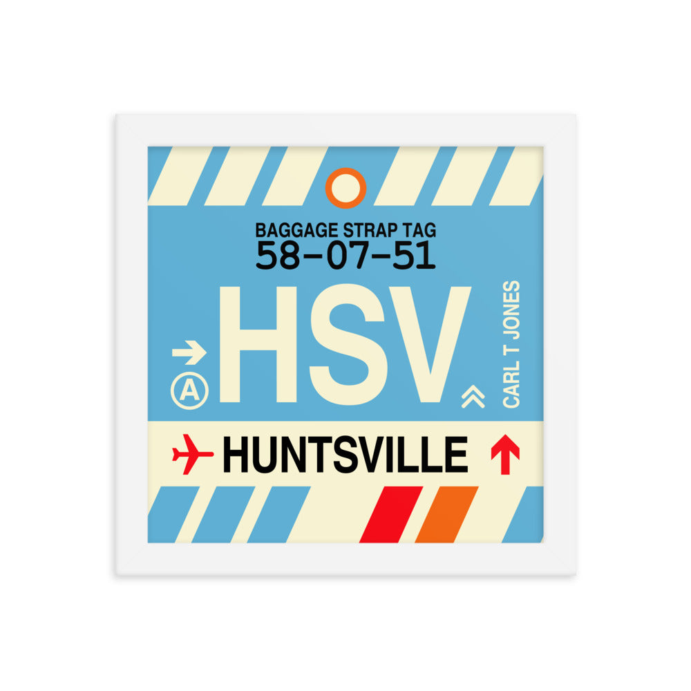 Travel-Themed Framed Print • HSV Huntsville Souvenir • YHM Designs - Image 11