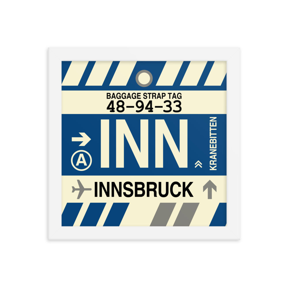 Travel-Themed Framed Print • INN Innsbruck Souvenir • YHM Designs - Image 11