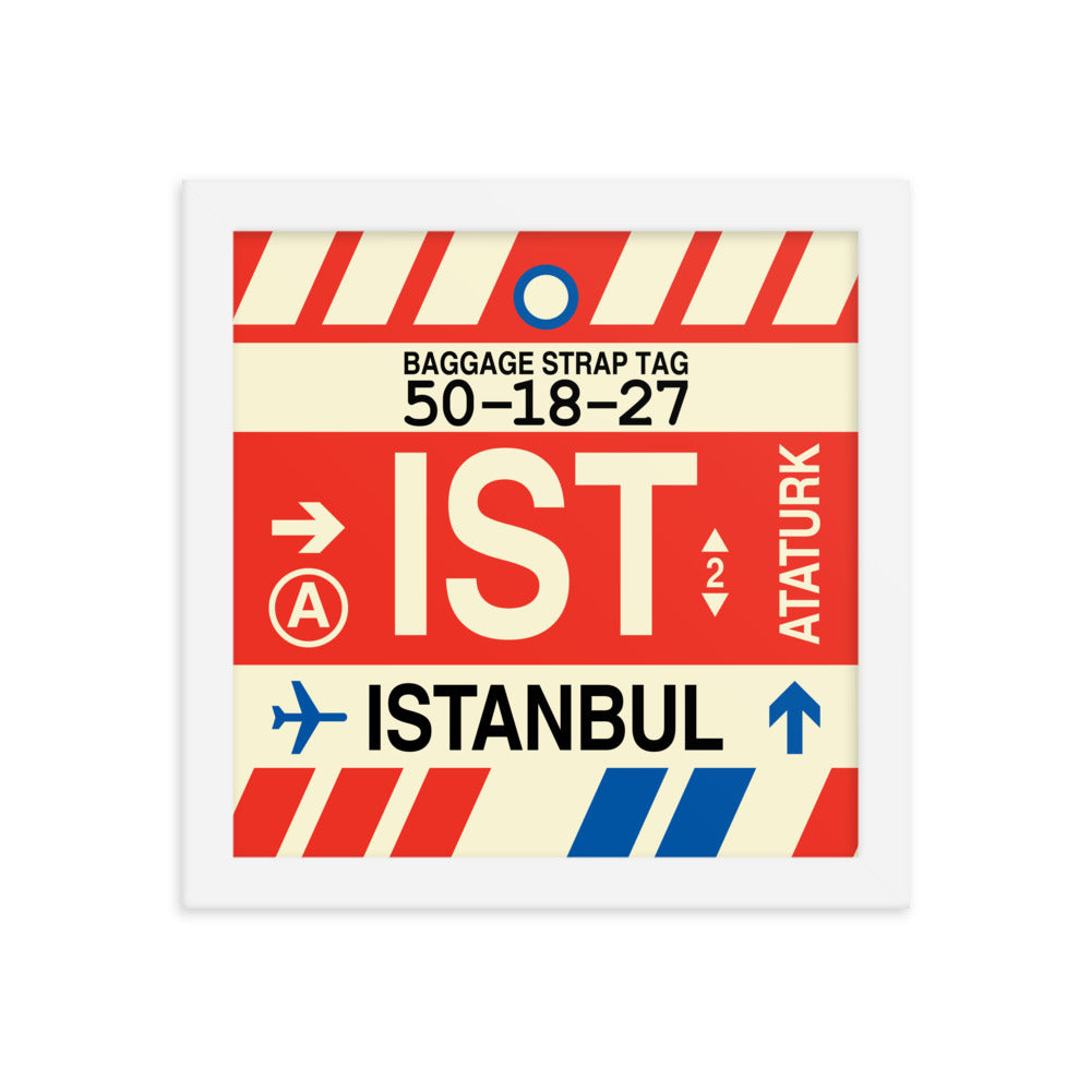 Travel-Themed Framed Print • IST Istanbul Souvenir • YHM Designs - Image 11