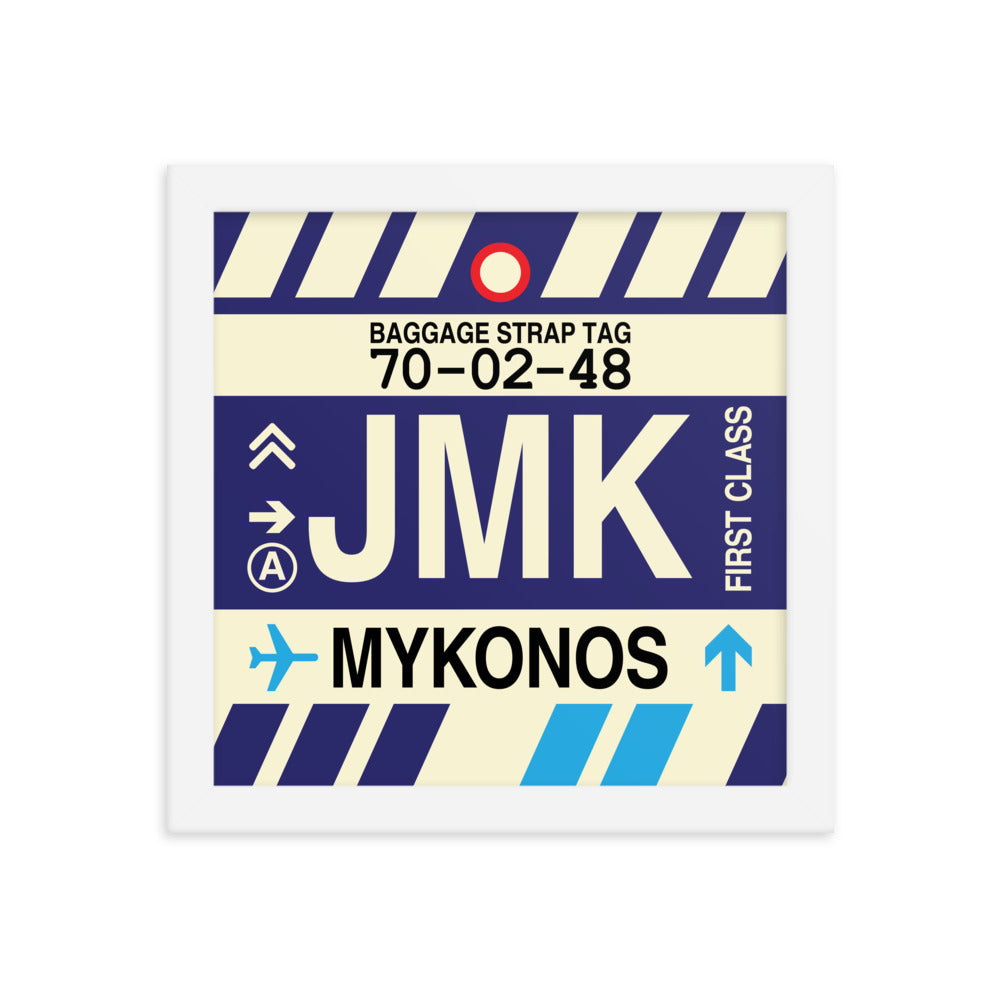 Travel-Themed Framed Print • JMK Mykonos Souvenir • YHM Designs - Image 11