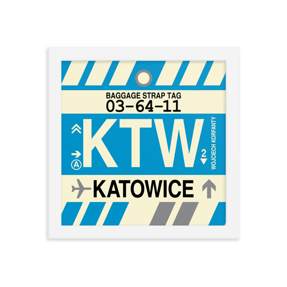 Travel-Themed Framed Print • KTW Katowice Souvenir • YHM Designs - Image 11