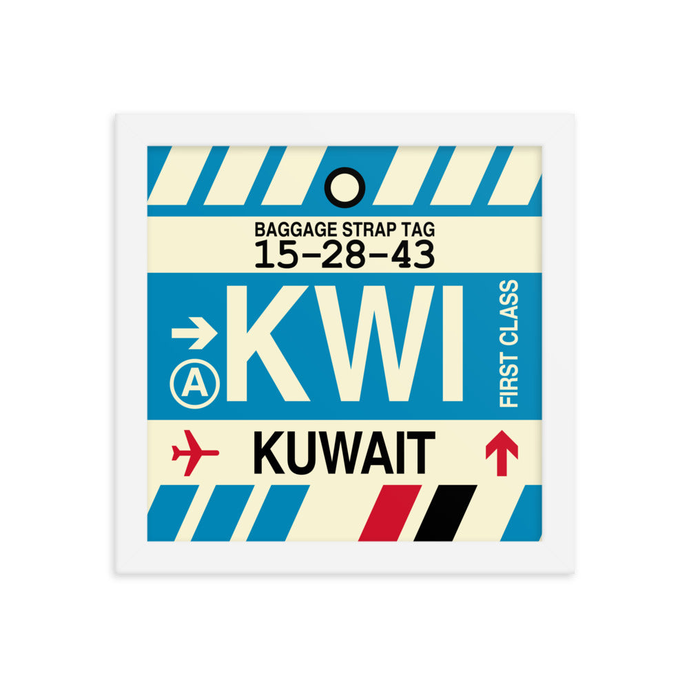 Travel-Themed Framed Print • KWI Kuwait City • YHM Designs - Image 11
