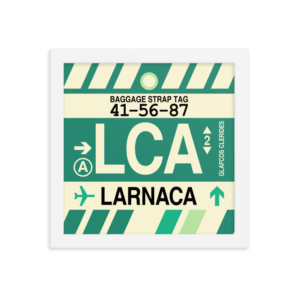 Travel-Themed Framed Print • LCA Larnaca Souvenir • YHM Designs - Image 11