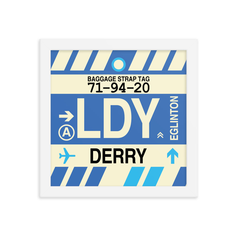 Travel-Themed Framed Print • LDY Derry Souvenir • YHM Designs - Image 11