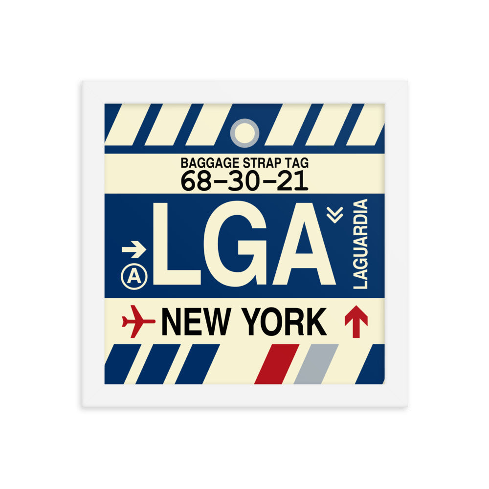 Travel-Themed Framed Print • LGA New York City Souvenir • YHM Designs - Image 11