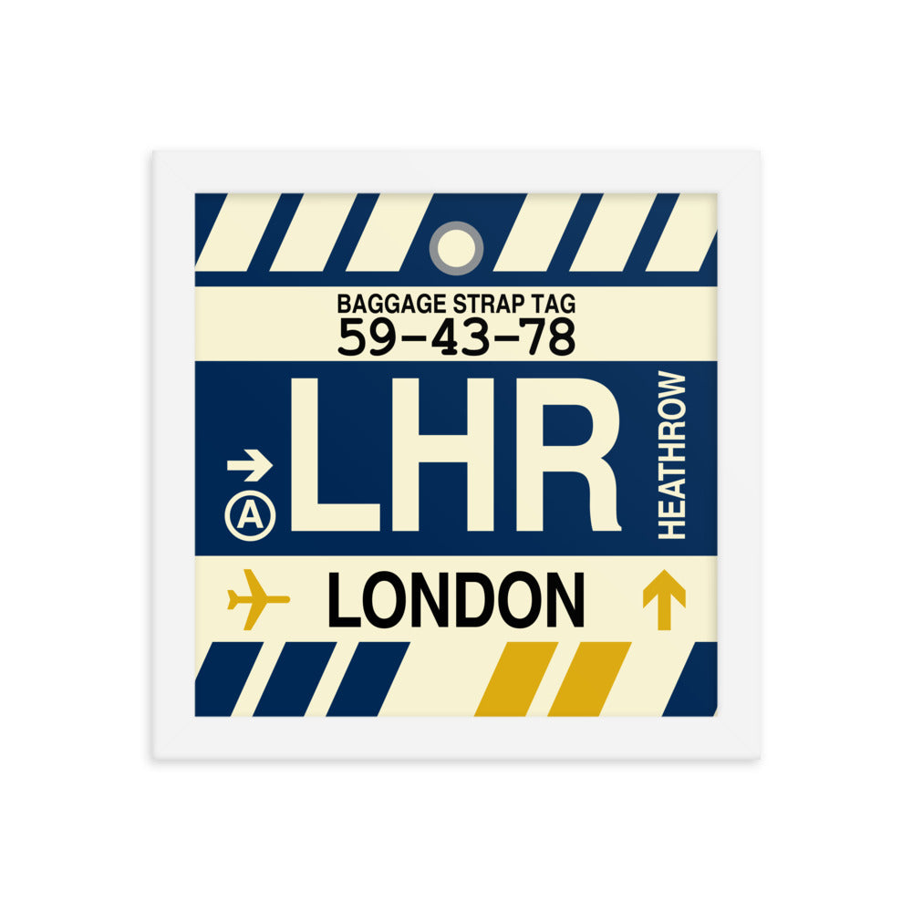Travel-Themed Framed Print • LHR London • YHM Designs - Image 11