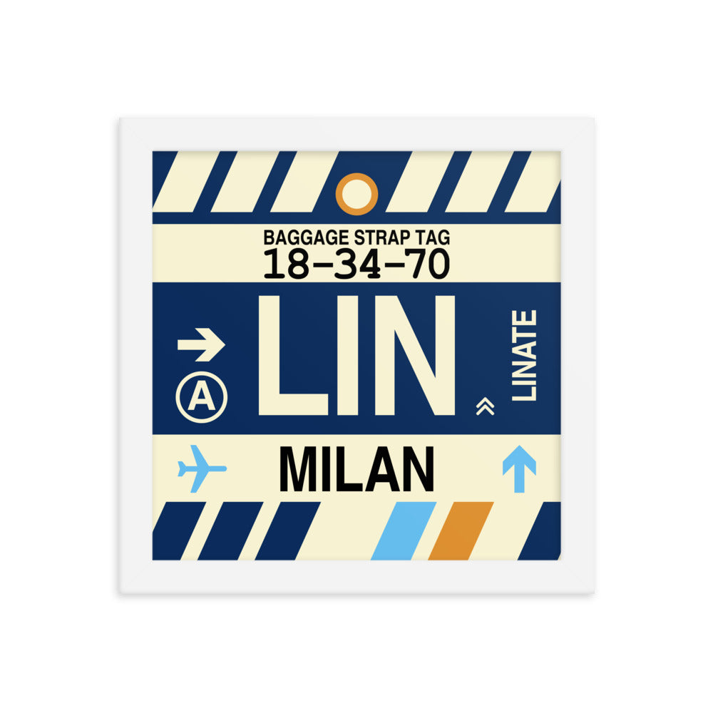Travel-Themed Framed Print • LIN Milan Souvenir • YHM Designs - Image 11