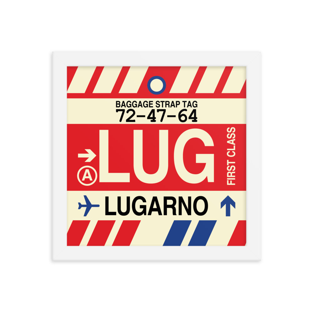Travel-Themed Framed Print • LUG Lugarno Souvenir • YHM Designs - Image 11
