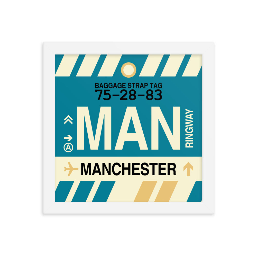 Travel-Themed Framed Print • MAN Manchester Souvenir • YHM Designs - Image 11
