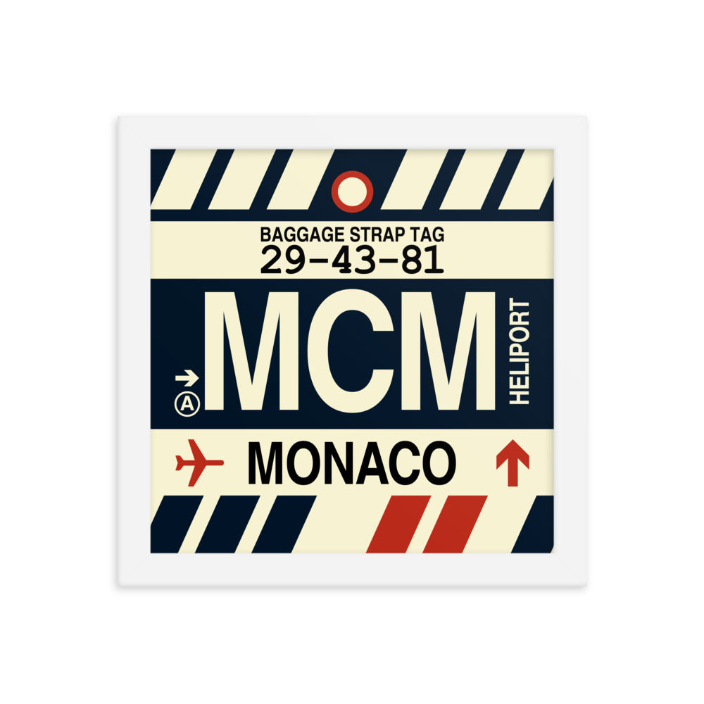 Travel-Themed Framed Print • MCM Monte Carlo Souvenir • YHM Designs - Image 11