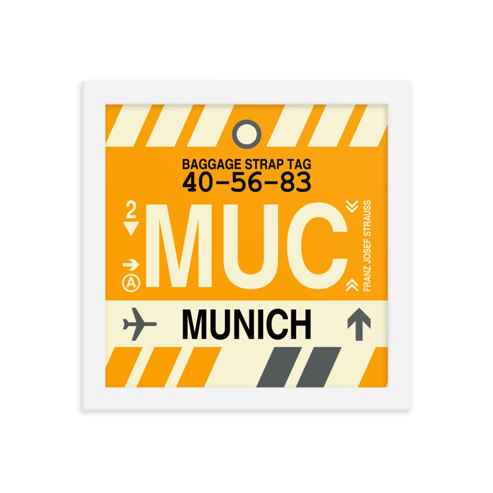 Travel-Themed Framed Print • MUC Munich • YHM Designs - Image 11