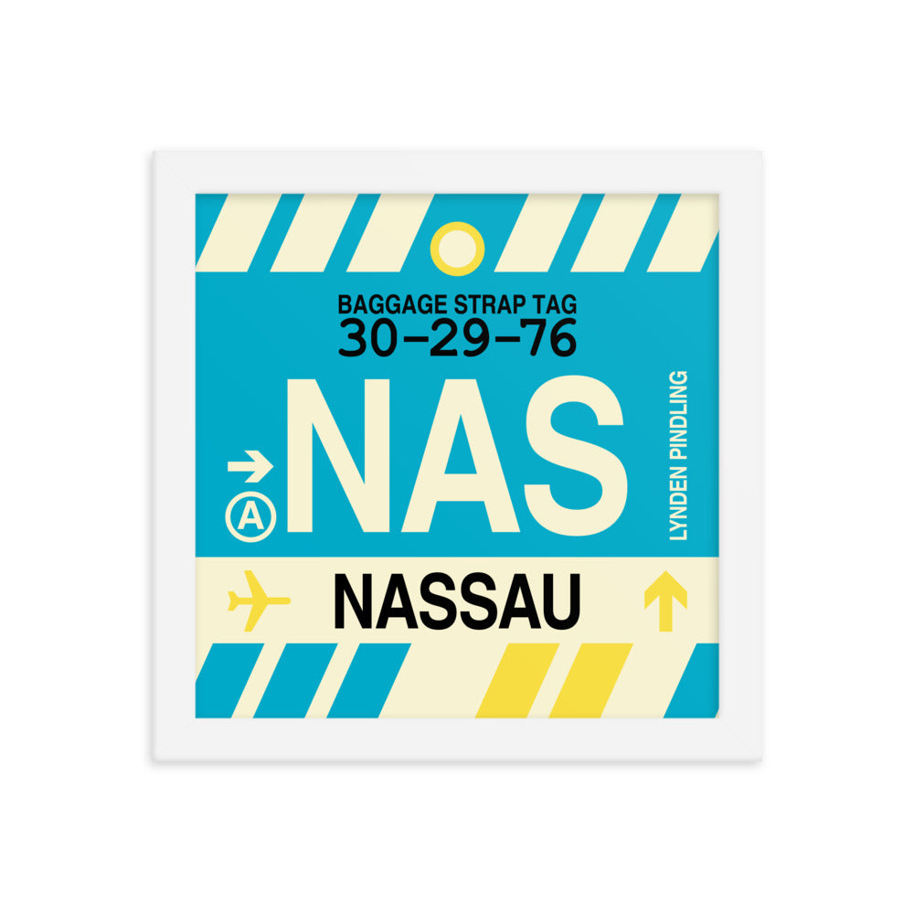 Travel-Themed Framed Print • NAS Nassau Souvenir • YHM Designs - Image 11