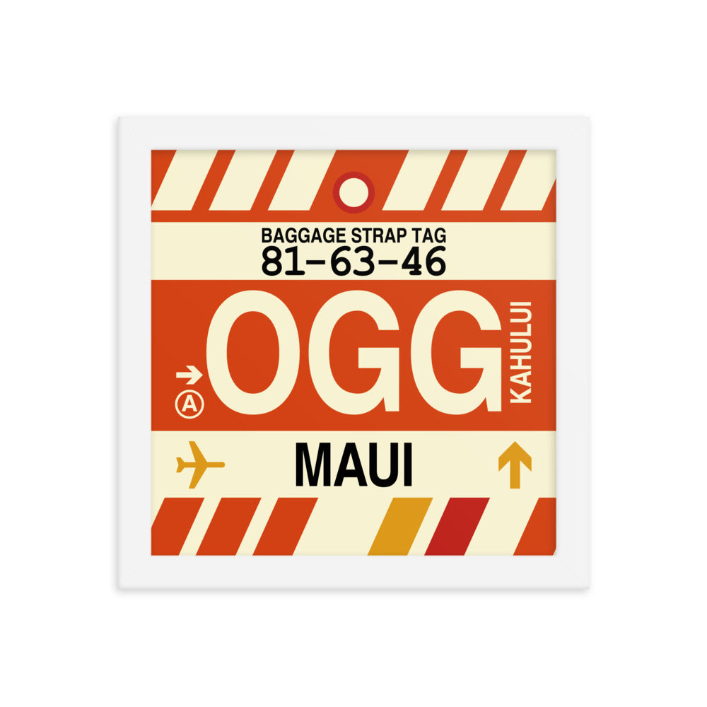 Travel-Themed Framed Print • OGG Maui Souvenir • YHM Designs - Image 11