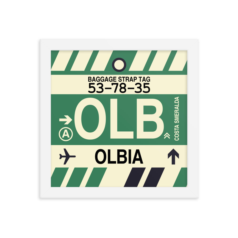 Travel-Themed Framed Print • OLB Olbia Souvenir • YHM Designs - Image 11