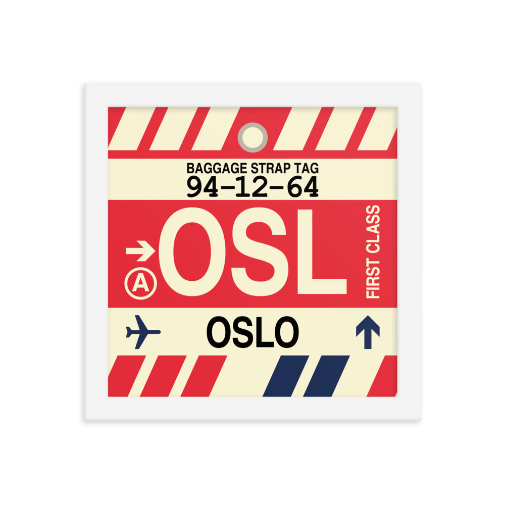 Travel-Themed Framed Print • OSL Oslo Souvenir • YHM Designs - Image 11