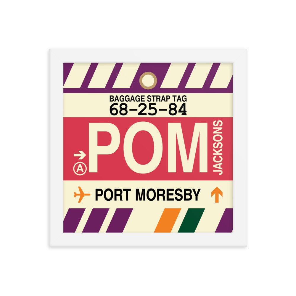 Travel-Themed Framed Print • POM Port Moresby Souvenir • YHM Designs - Image 11