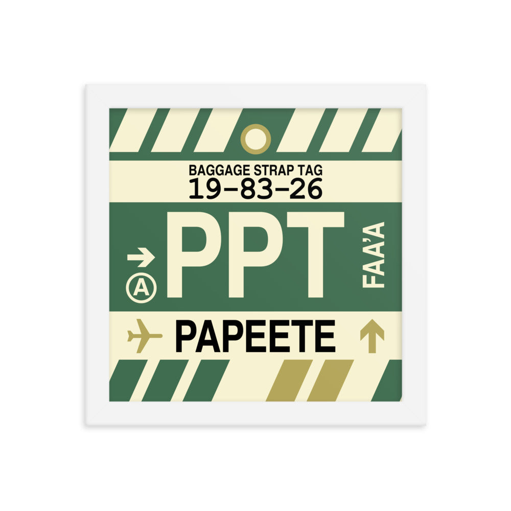 Travel-Themed Framed Print • PPT Papeete Souvenir • YHM Designs - Image 11