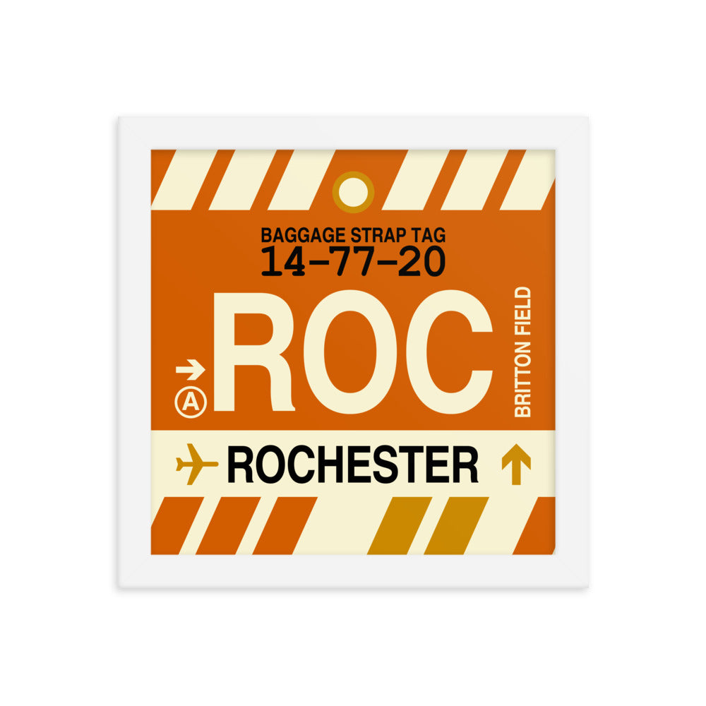 Travel-Themed Framed Print • ROC Rochester Souvenir • YHM Designs - Image 11