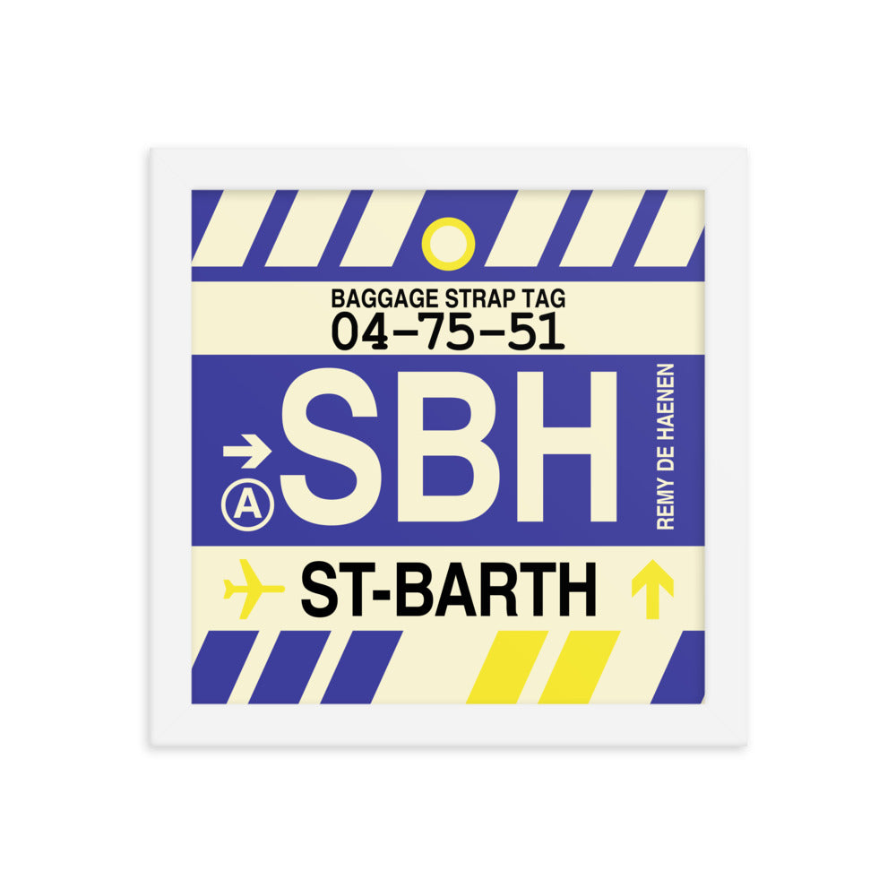 Travel-Themed Framed Print • SBH Saint Barthélemy Souvenir • YHM Designs - Image 11