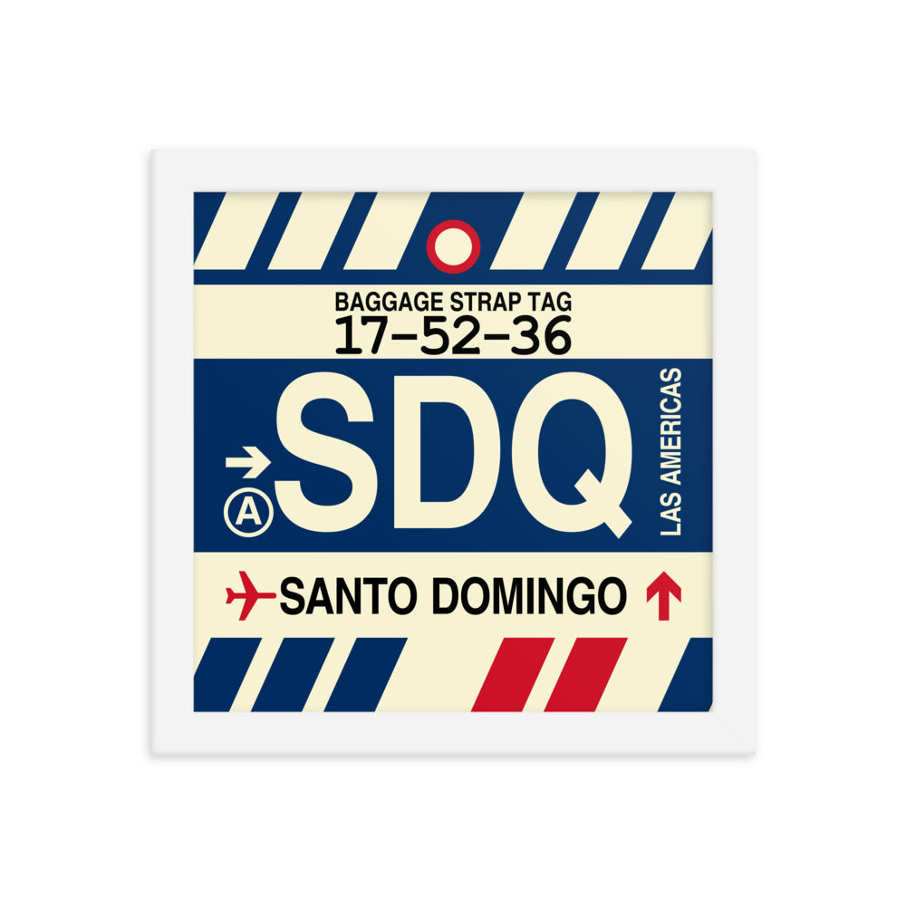 Travel-Themed Framed Print • SDQ Santo Domingo Souvenir • YHM Designs - Image 11