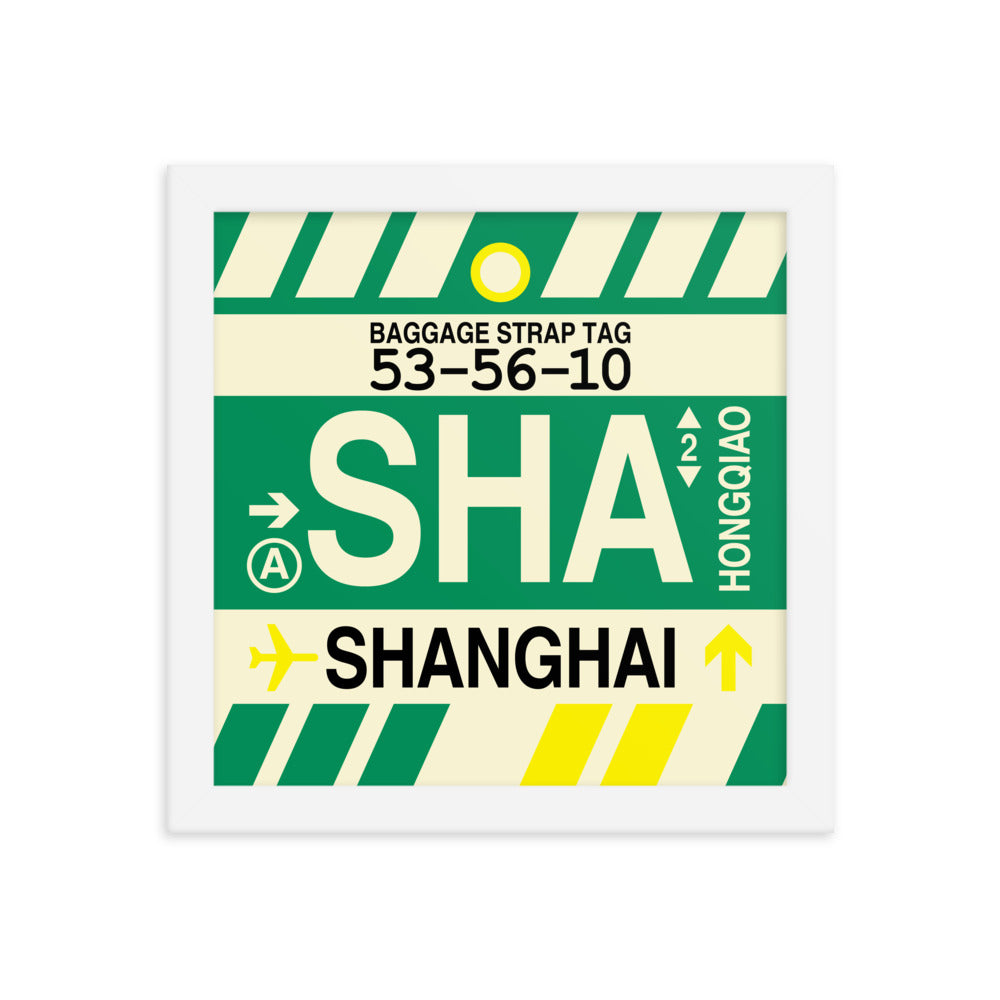 Travel-Themed Framed Print • SHA Shanghai • YHM Designs - Image 11