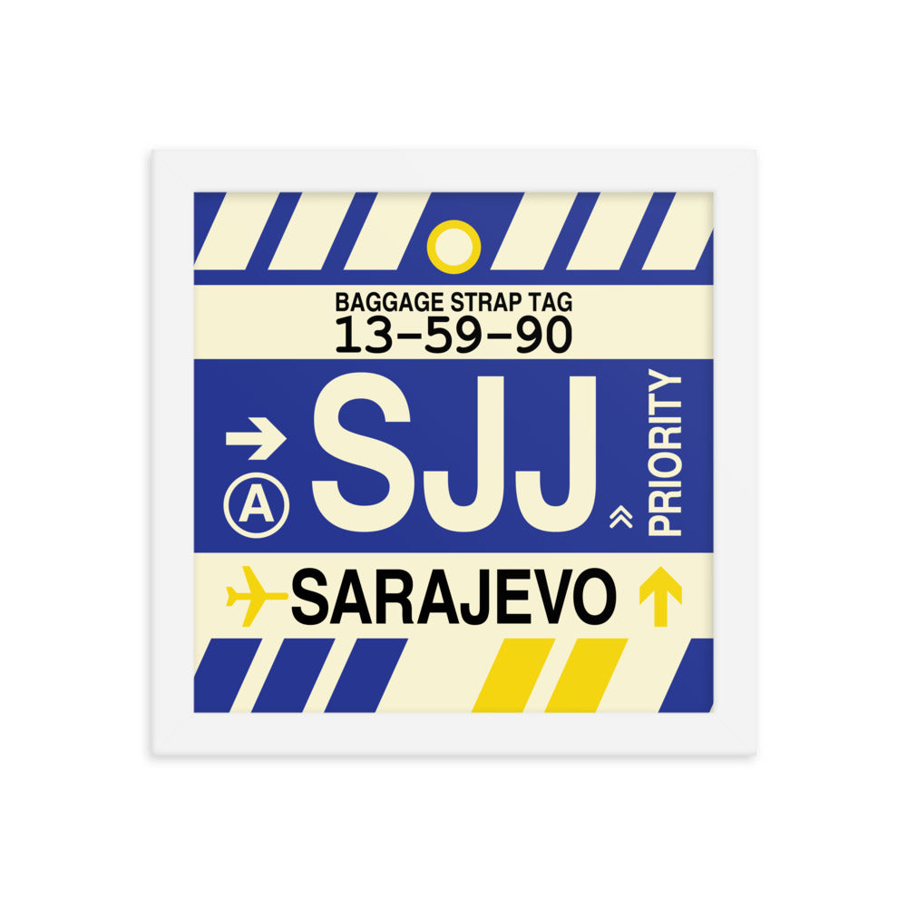 Travel-Themed Framed Print • SJJ Sarajevo Souvenir • YHM Designs - Image 11