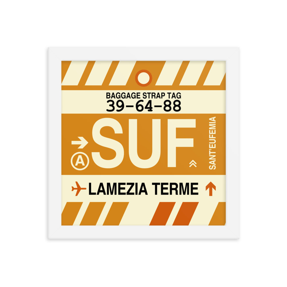 Travel-Themed Framed Print • SUF Lamezia Terme • YHM Designs - Image 11