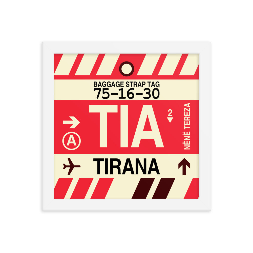 Travel-Themed Framed Print • TIA Tirana Souvenir • YHM Designs - Image 11