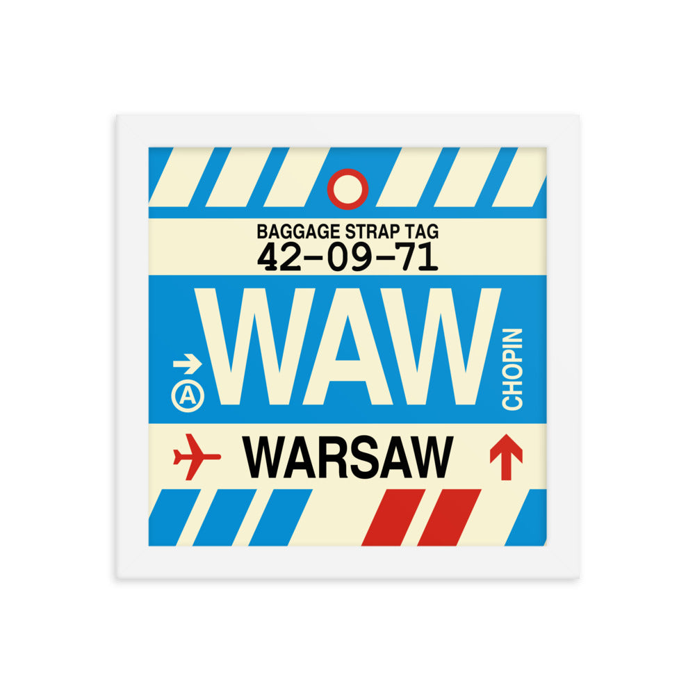 Travel-Themed Framed Print • WAW Warsaw Souvenir • YHM Designs - Image 11