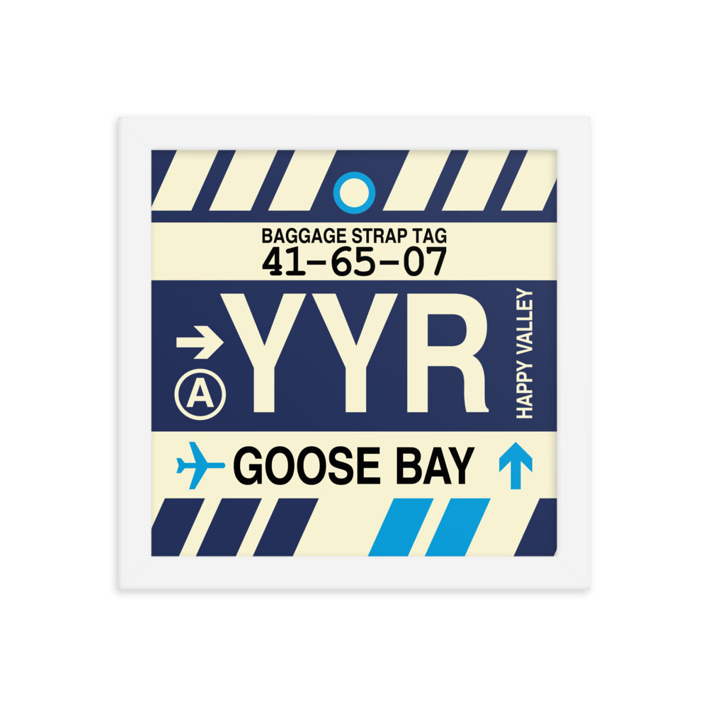 Travel-Themed Framed Print • YYR Goose Bay • YHM Designs - Image 11