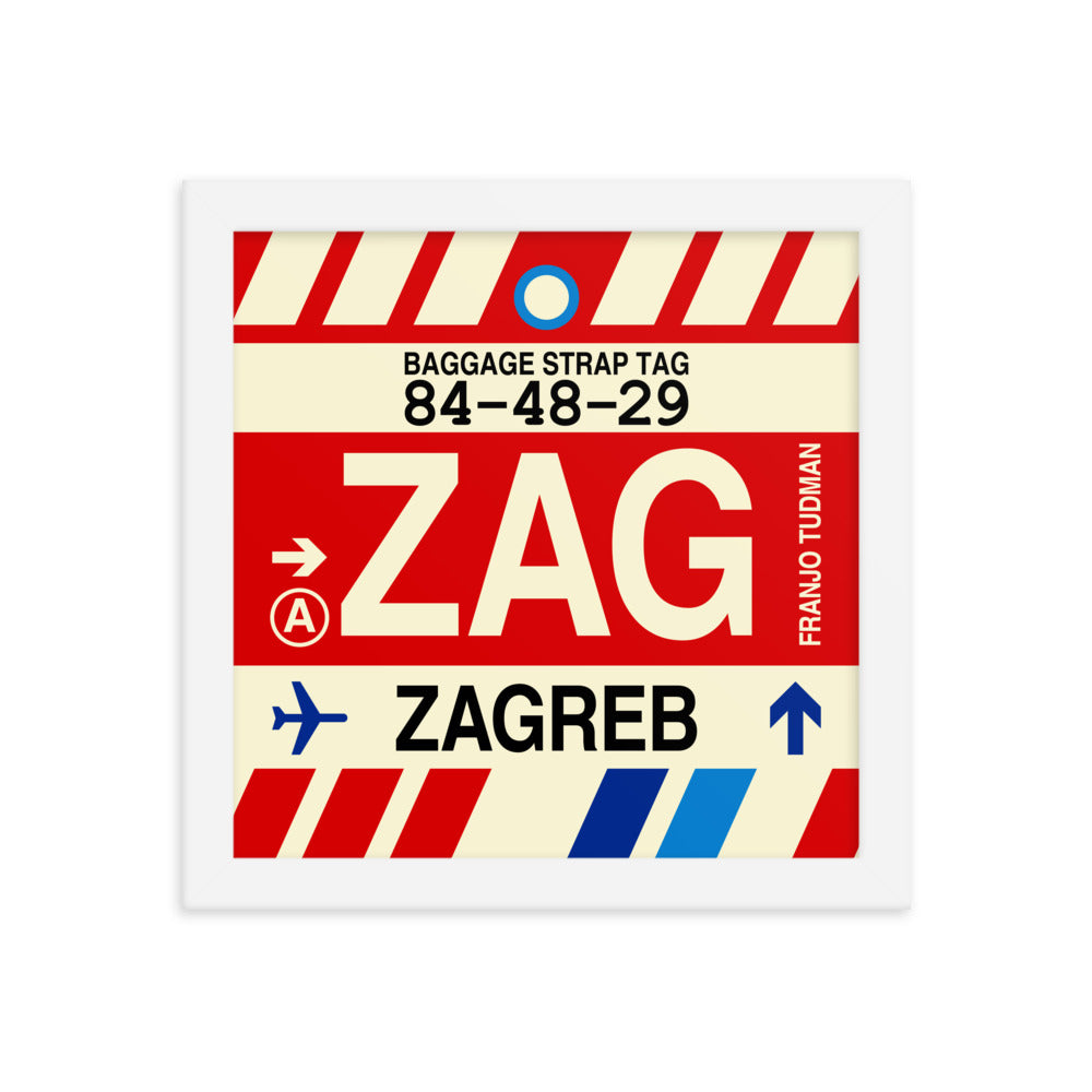 Travel-Themed Framed Print • ZAG Zagreb Souvenir • YHM Designs - Image 11
