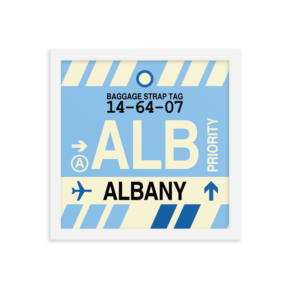 Travel-Themed Framed Print • ALB Albany • YHM Designs - Image 12