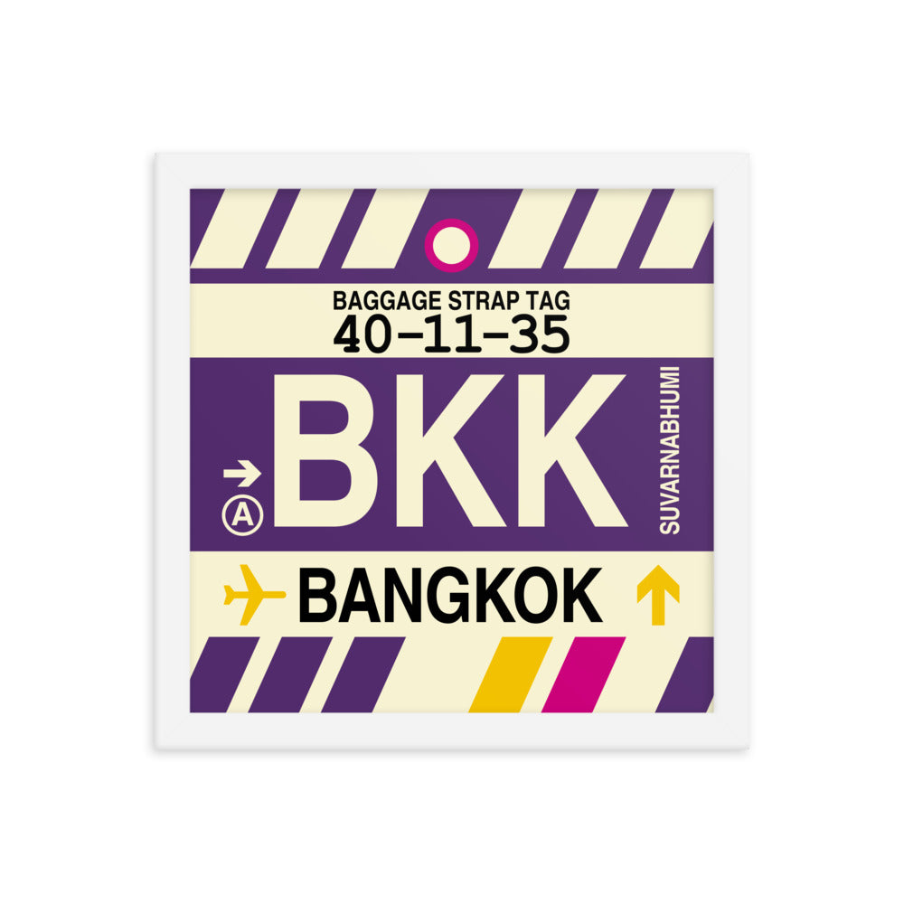 Travel-Themed Framed Print • BKK Bangkok Souvenir • YHM Designs - Image 12