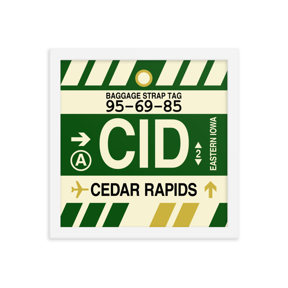 Travel-Themed Framed Print • CID Cedar Rapids Souvenir • YHM Designs - Image 12