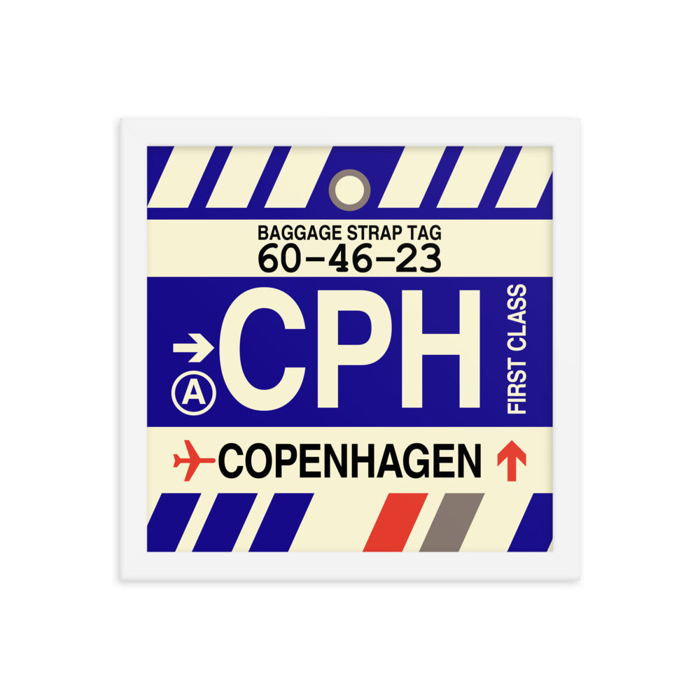 Travel-Themed Framed Print • CPH Copenhagen Souvenir • YHM Designs - Image 12