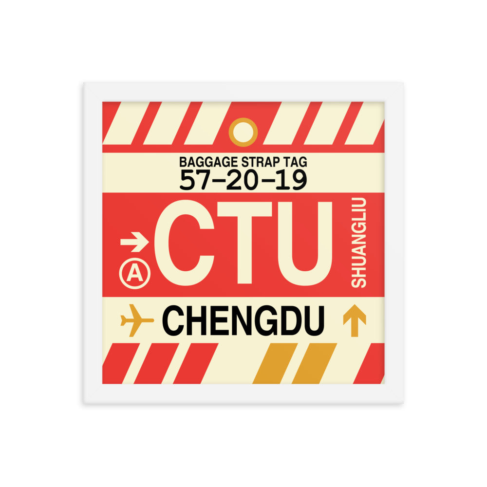 Travel-Themed Framed Print • CTU Chengdu Souvenir • YHM Designs - Image 12